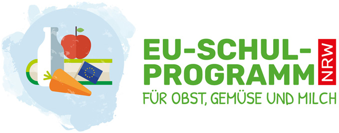 Logo EU-Schulprogramm für Obst, Gemüse und Milch NRW